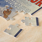 Art Nouveau-antiek, vrouw in antieke cabriolet Legpuzzel (Zijkant)