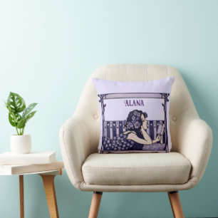 Art Nouveau antieke lezer Kussen