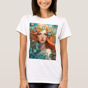 Art Nouveau Aos sí Fairy T-shirt