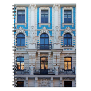 Art Nouveau-architectuur in Riga, Letland Notitieboek