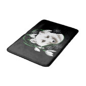 Art Nouveau Arctic White Fox Badmat (Gekanteld)