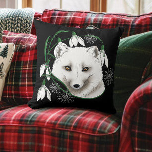 Art Nouveau Arctic White Fox Kussen
