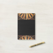 art Nouveau, art deco, , meerhoutkleuren Post-it® Notes (Op bureau)