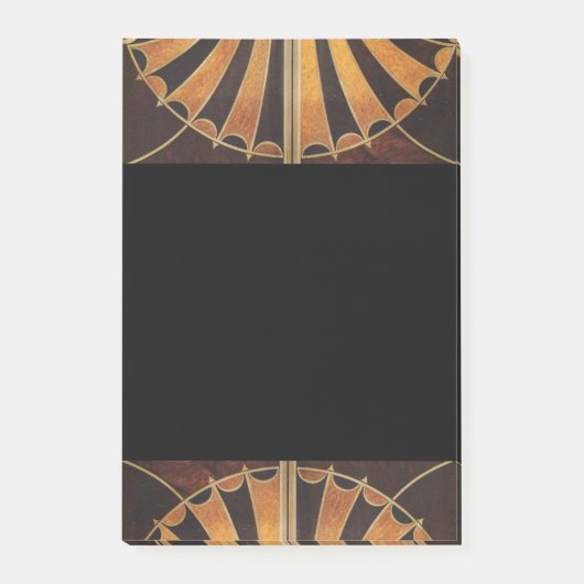 art Nouveau, art deco, , meerhoutkleuren Post-it® Notes (Voorkant)