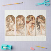 Art Nouveau, Art Deco, Seizoen, Ontkoppeling Mucha Tissuepapier (Craft)