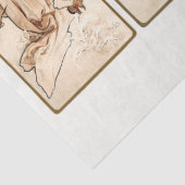 Art Nouveau, Art Deco, Seizoen, Ontkoppeling Mucha Tissuepapier (Detail)