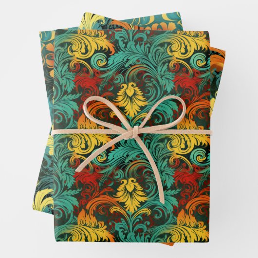 Art nouveau Art nouveau motif papier peint design (En situation)