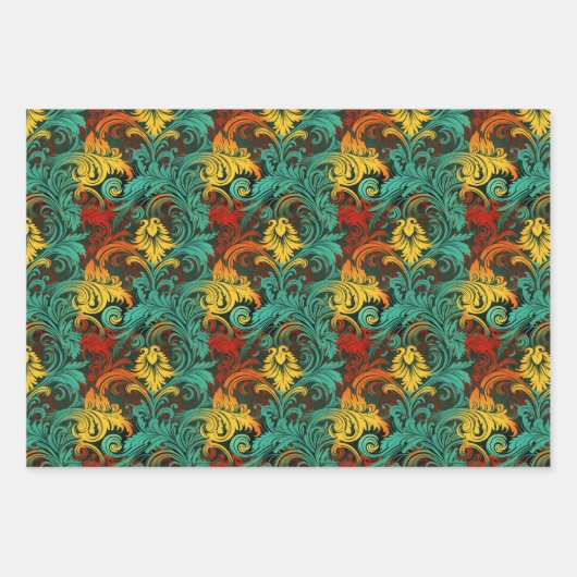 Art nouveau Art nouveau motif papier peint design (Devant)