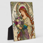 Art Nouveau Art with Easel Fotoplaat (Zijkant)