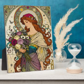Art Nouveau Art with Easel Fotoplaat (Zijkant)