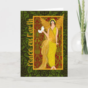 Art nouveau Arts et artisanat Carte de Noël rétro
