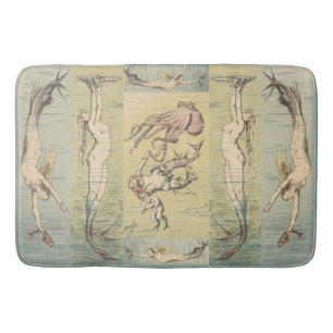 Art Nouveau Atlantis Mermaids #59 Badmat