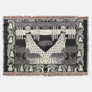 Art Nouveau Aubrey Beardsley Salome Rugs Deken