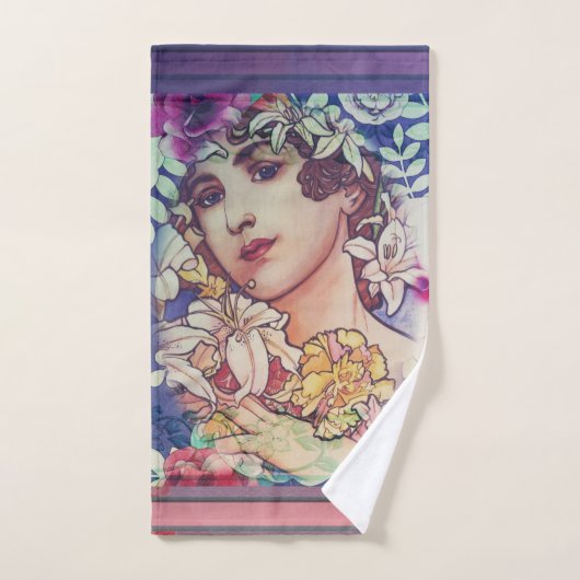 Art Nouveau Bath Towel Set Bad Handdoek (Handdoek)