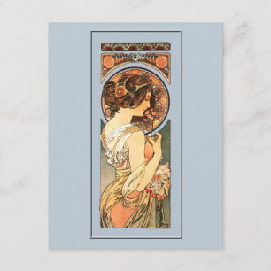 Art Nouveau Beauveau Bride Shower-uitnodiging Kaart