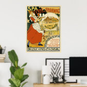  Art Nouveau, Beer Bar Restaurant en Cafe Poster (Thuiskantoor)