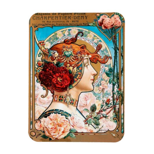  Art Nouveau Behang Magneet (Verticaal)