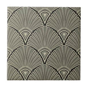 , art nouveau, beige, grijs, art deco, frans tegeltje