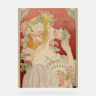 Art Nouveau Belle Époque Dame Roses Livemont