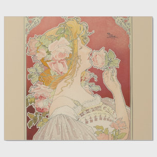 Art Nouveau Belle Époque Damesrozen Livemont Cadeaupapier