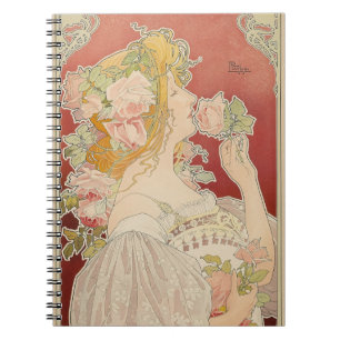 Art Nouveau Belle Époque Damesrozen Livemont Notitieboek