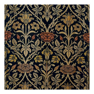 Art nouveau,Belle epoque patroon, ,chic,Wil Perfect Poster