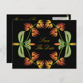 Art Nouveau Bewaar de datum Briefkaarten (Voorkant / Achterkant)