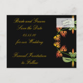 Art Nouveau Bewaar de datum Briefkaarten (Achterkant)