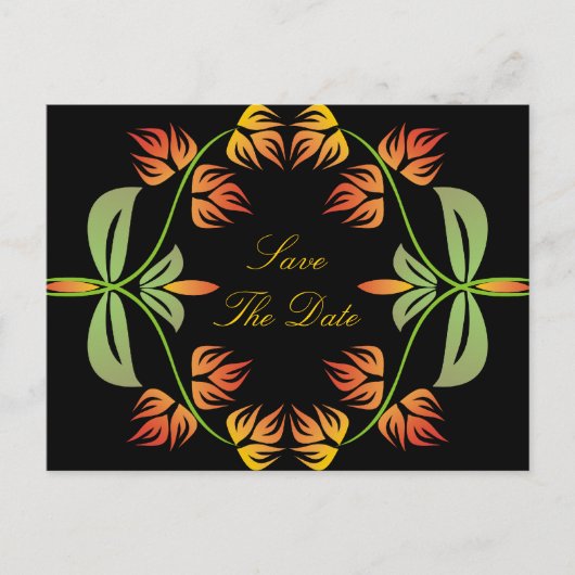 Art Nouveau Bewaar de datum Briefkaarten (Voorkant)