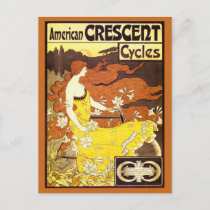  Art Nouveau Bicycle Ad Briefkaart