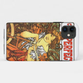 Art Nouveau Bicycle Mucha Art Case-Mate iPhone Case (Achterkant (horizontaal))