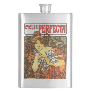 Art Nouveau Bicycle Mucha Art Flacon