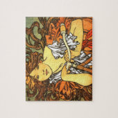 Art Nouveau Bicycle Mucha Art Legpuzzel (Verticaal)