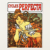 Art Nouveau Bicycle Mucha Art Planner (Voorkant)