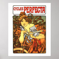 Art Nouveau Bicycle Mucha Art