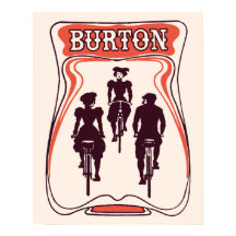 Art nouveau bicyle thema bier adverteren