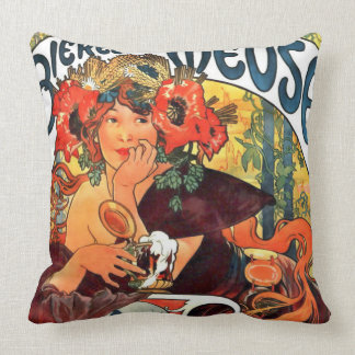 Art Nouveau bieradvertentie 1897 Kussen