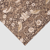 Art Nouveau Bird and Flower Tapestry, Dark Brown Tissuepapier (Detail)