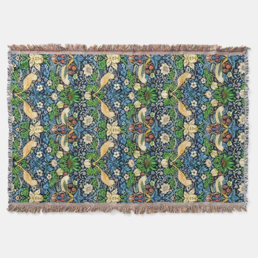 Art Nouveau Bird and Flower Tapestry Pattern Deken (Voorkant)