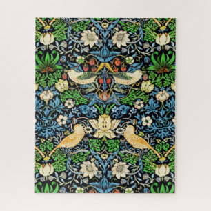 Art Nouveau Bird and Flower Tapestry Pattern Legpuzzel