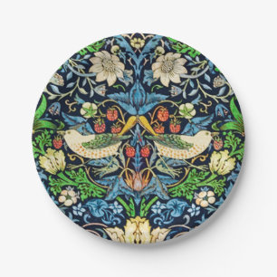 Art Nouveau Bird and Flower Tapestry Pattern Papieren Bordje