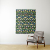 Art Nouveau Bird and Flower Tapestry Pattern Wandkleed (In situ)
