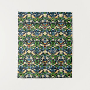 Art Nouveau Bird and Flower Tapestry Pattern Wandkleed