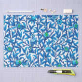 Art Nouveau Bird and Pomegranate, Cobalt Blue Tissuepapier (Craft)