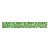 Art Nouveau Bird and Pomegranate, Lime Green Grosgrain Lint (Voorkant)