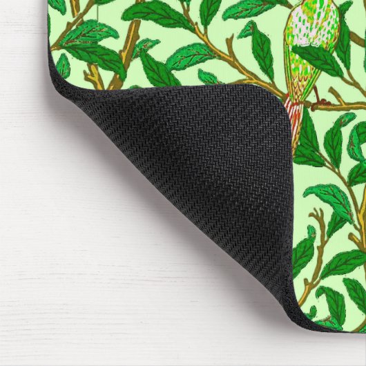 Art Nouveau Bird and Pomegranate, Lime Green Muismat (Hoek)