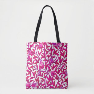 Art Nouveau Bird en Pomegranate, Fuchsia & Violet Draagtas