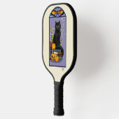 Art Nouveau Black Cat Pickleball Paddle (Links)