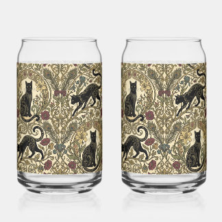 Art Nouveau Black Cats