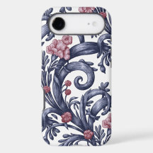 Art Nouveau Blauw Roze iPhone 17 Air Hoesje